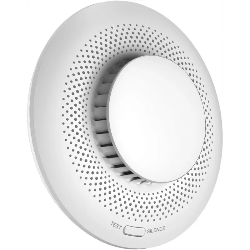 Dūmų detektorius EZVIZ CS-T4C – belaidis ZigBee, 3V ličio baterija, 87×35×87 mm, 85 dB, lubinis, baltas