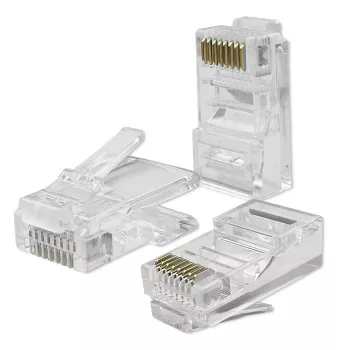 RJ45 modulinė jungtis QOLTEC 54550 CAT5e UTP, 100 vnt. pakuotė