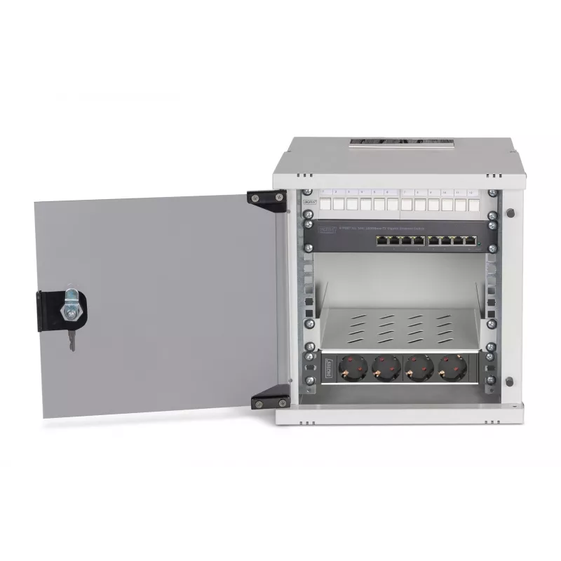 Digitus SOHO Pro tinklo spintos komplektas, 254 mm (10 inch) - 6U, 315 x 300 mm (P x G)