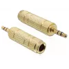 Adapteris lizdo keitimui DeLOCK 65360 3,5 mm į 6,35 mm Auksuotas