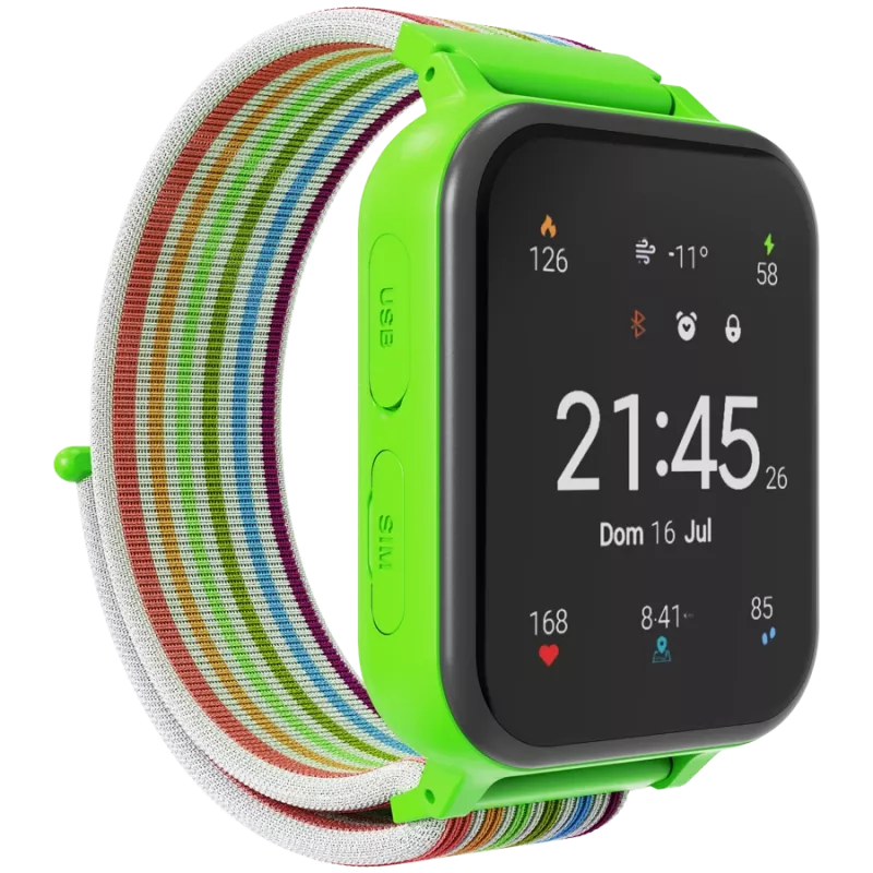 Canyon KW-37 Alfie – išmanusis laikrodis vaikams, IPS ekranas 1.69 inch, IP66, 512 MB, MP3, žaidimai, kamera