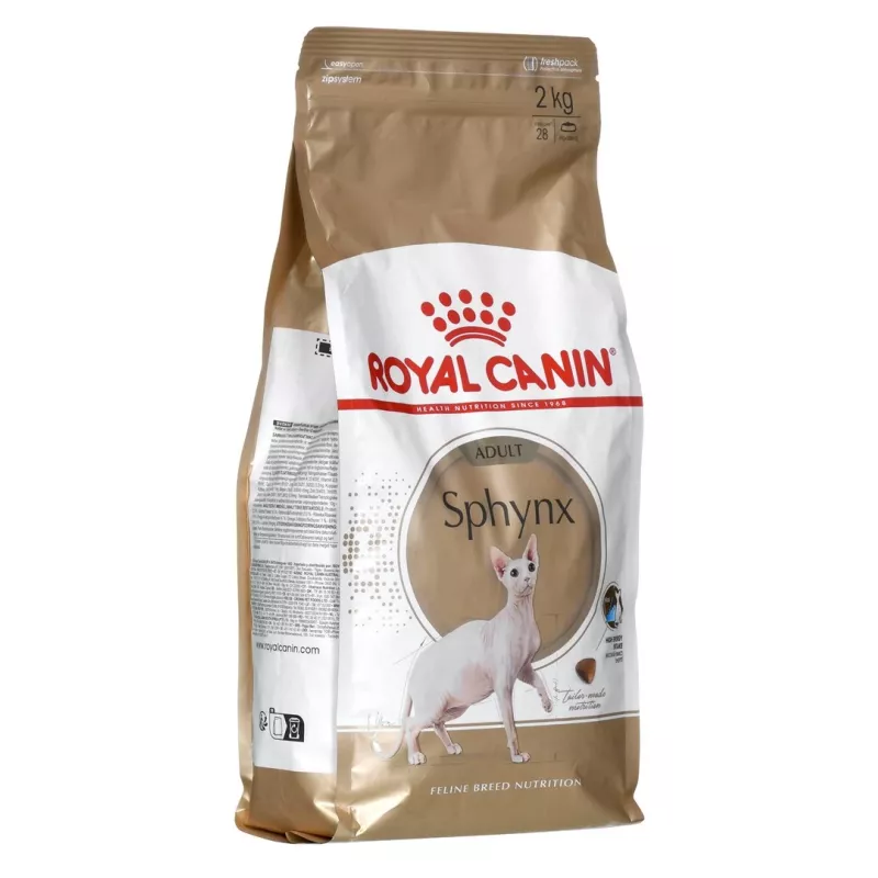 Sausas kačių ėdalas Royal Canin Sphynx Adult 2 kg – kiaulienos skonis