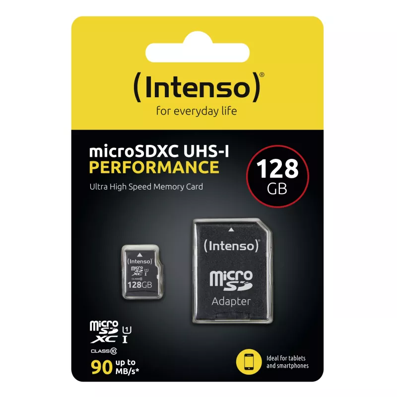 Intenso 128GB MicroSD UHS-I Class 10 atminties kortelė 3424491