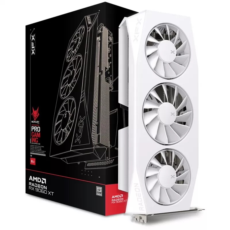 XFX Mercury Radeon RX 9060 XT OC Gaming Edition 16 GB GDDR6 vaizdo plokštė