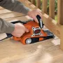 Juostinis šlifuoklis Black & Decker KA88, 3,80 kg, oranžinis