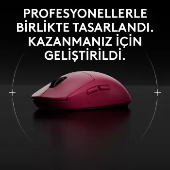 Logitech G PRO 2 – žaidimų pelė – dešiniarankiams ir kairiarankiams – optinė – 8 mygtukai – belaidė, laidinė – 2,4 GHz, USB – USB Logitech LIGHTSPEED imtuvas – rožinė (910-007310)