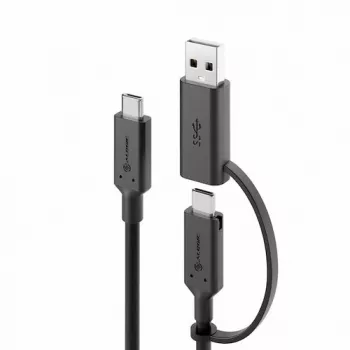 ALOGIC Elements Series USB-C į USB-C laidas su USB-A adapteriu 1,2 m 5A 10 Gbps