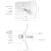 Tinklinis tiltas TP-LINK Beam Bridge 5 UR KIT, 5 GHz vienos juostos, Wi‑Fi 5 (802.11ac), Gigabit Ethernet, išorinė antena, maks. atstumas 15000 m, baltas