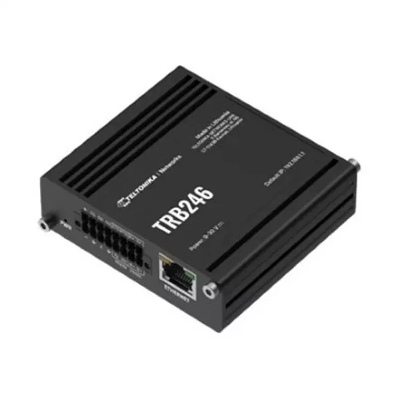 Pramoninis maršrutizatorius Teltonika TRB246, IoT LTE šliuzas Cat 4, 1x RJ45 100 Mb/s, IP30