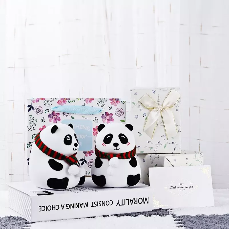 Nešiojamas LED stalinis šviestuvas Tellur Panda TLL441181, baterijomis maitinama naktinė lemputė