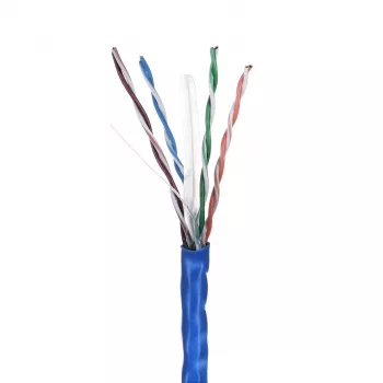 LANBERG tinklo kabelis U/UTP Cat6 LCU6-10CC-0305-B 305 m, CCA laidininkas, 23 AWG, mėlynas