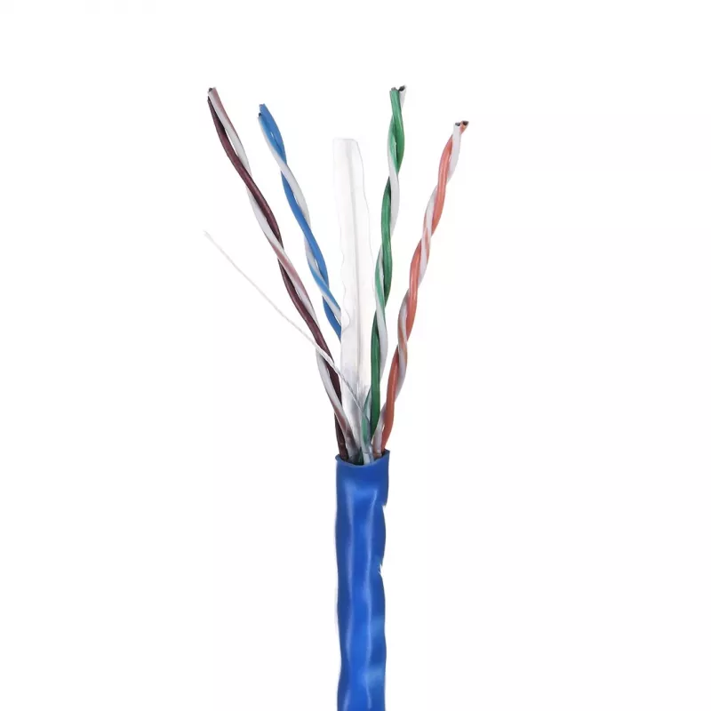 LANBERG tinklo kabelis U/UTP Cat6 LCU6-10CC-0305-B 305 m, CCA laidininkas, 23 AWG, mėlynas