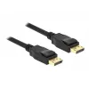 DeLOCK DisplayPort kabelis – DisplayPort (kištukas) į DisplayPort (kištukas) – 1,5 m – 4K palaikymas – juodas (85508)