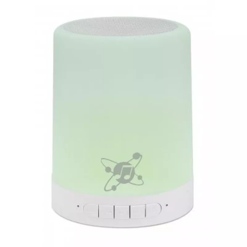 Manhattan Sound Science Bluetooth garsiakalbis, 5 val. grojimo, 10 m atstumas, microSD kortelių skaitytuvas (32 GB), Aux 3,5 mm, 3 W, USB-A įkrovimo laidas, 1200 mAh baterija, Bluetooth v5, įmontuota pakabinimo kilpa, baltas, 3 metų garantija