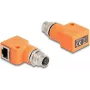 DeLOCK 60668 Lyties keitiklis M12 į RJ45, oranžinis, auksu dengti kontaktai