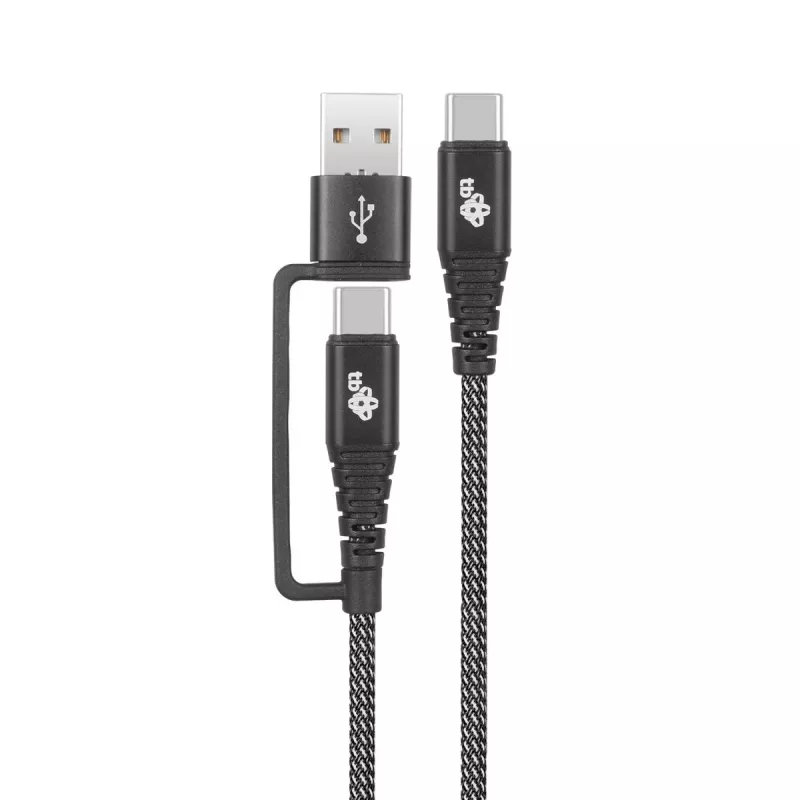 USB A į C laidas TB AKTBXKUCTOA120B 1,2 m, juodas