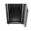 Tinklinis spintos stovas LANBERG 19 colių 24U 600x800 mm juodas su stiklo durelėmis ir LCD išpjova (Flat Pack) v2