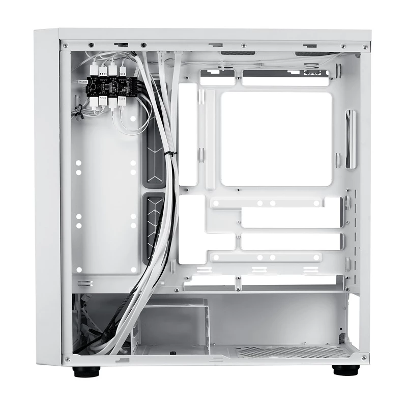 Cooler Master MasterBox 600 White Desktop – baltas kompiuterio korpusas