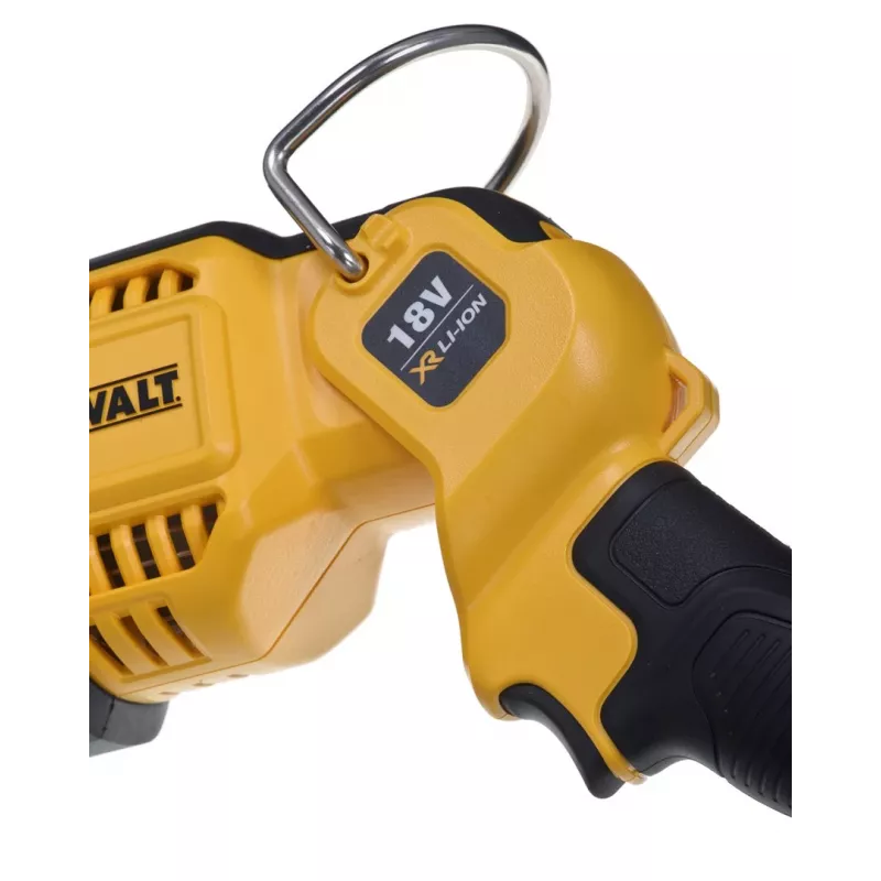 Pakabinamas darbinis žibintas DeWalt DCL043-XJ, LED 1000 lm, 3 lemputės, 90° spindulys, geltona/juoda