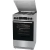 Gorenje GKS5C71XF Laisvai pastatoma viryklė su orkaite Sidabrinė