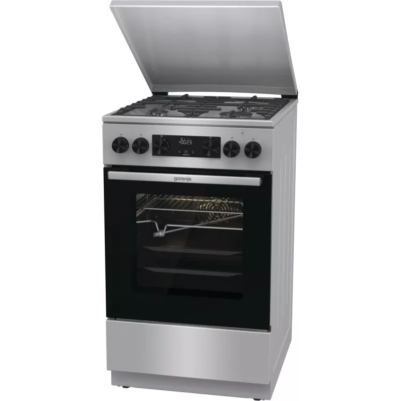 Gorenje GKS5C71XF Laisvai pastatoma viryklė su orkaite Sidabrinė