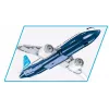 Konstruktorius Cobi Boeing 737-8 – 340 detalių, rekomenduojamas amžius 7+, mėlynos ir baltos spalvos