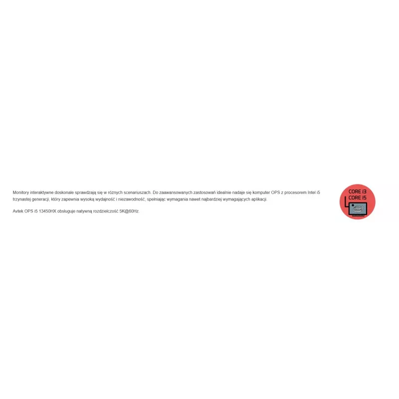 Avtek Ops Kompiuteris I5 13450HX 8GB 256GB/WIN 11 Pro