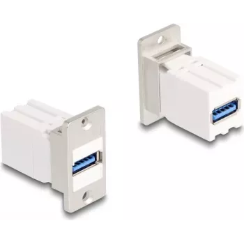 DeLOCK Panel Mount Keystone modulio jungtis USB 5 Gbps Type-A moteris į Type-A moteris