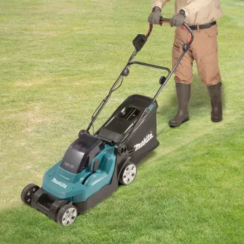 Makita DLM382PM2 – Belaidis vejapjovė – 18 V – 4 Ah – 2 akumuliatoriai – 3700 sūk./min – 38 cm – 16,9 kg