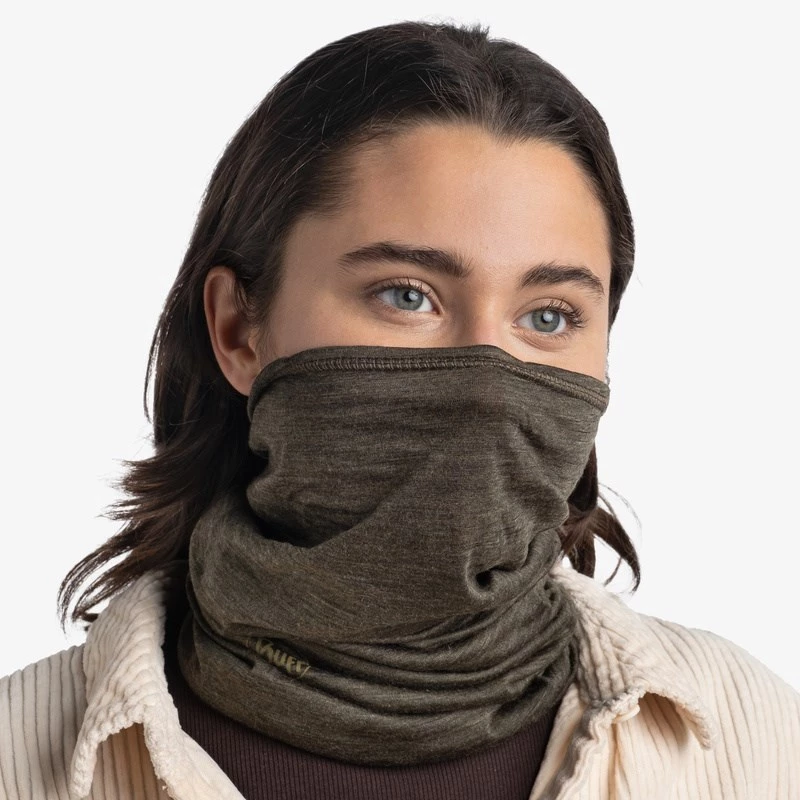 Kaklaskarė Buff 113010.843.10.00 Ruda vilna unisex 700×245 mm, 47 g, UPF, kvėpuojanti