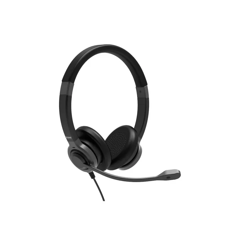 PORT CONNECT | Stereo USB ausinės PRO ON'R 300 | Laidinės | Ant ausų | Triukšmo slopinimas | Juodos