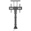 Grindinis TV stovas MACLEAN MC-866 37–65 colių (94–165,1 cm), VESA iki 600×400, maks. apkrova 50 kg, juodas