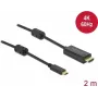Aktyvus USB Type-C į HDMI laidas DeLOCK 85970 4K 60 Hz 2 m