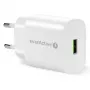 Įkroviklis 1x USB 18 W QC 3.0 Baltas
