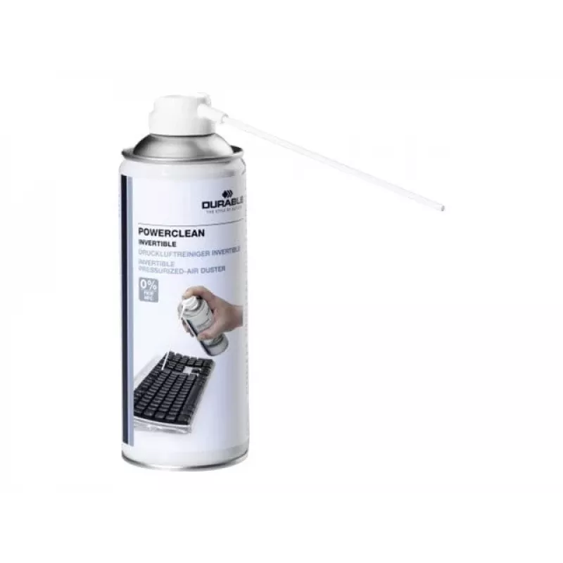 Durable Powerclean 350 – Suslėgto oro balionėlis – skaidrus