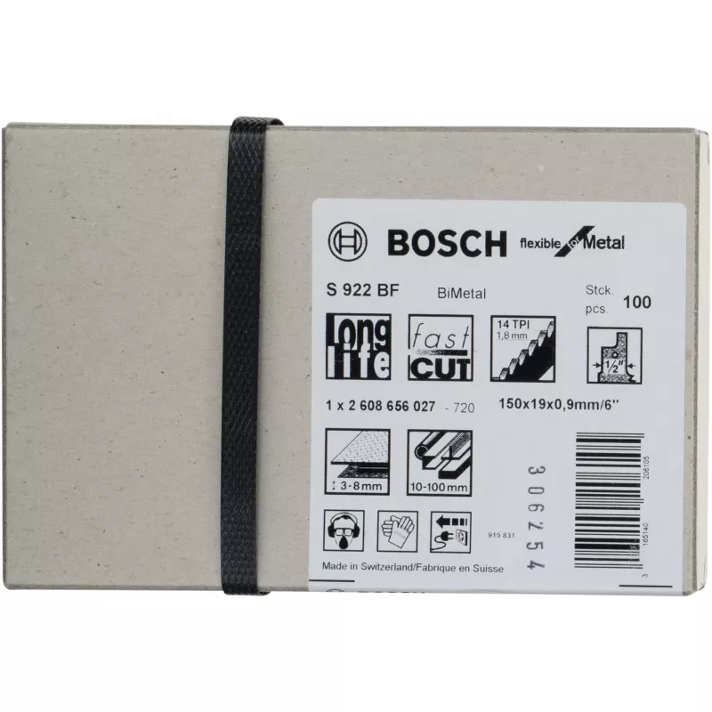 Bosch 2 608 656 027 pjūklo geležtė metalo pjovimui Bimetal 100 vnt