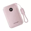 Power bank Vention FKAP0-C 10000 mAh, 2× USB-C + 1× USB-A, 22.5 W, Rožinė