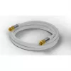 Goobay SAT antenos laidas (135 dB tipo), 4x ekranuotas, 5 m, baltas – auksuotas, F kištukas > F kištukas (70644)
