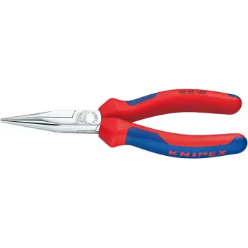 KNIPEX 30 25 190 replės smailianosės, 2,4 mm, 5 cm, plienas, mėlyna, raudona, 190 mm