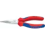 KNIPEX 30 25 190 replės smailianosės, 2,4 mm, 5 cm, plienas, mėlyna, raudona, 190 mm