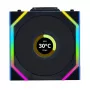 Ventiliatorių rinkinys Lian Li UNI FAN SL Wireless LCD 120 Juodas 3 vnt