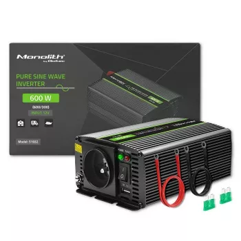 Qoltec Monolith automobilinis keitiklis 600 W 12 V