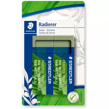 Trintukas Staedtler 526 80BK2 žalias, 2 vnt., be latekso ir ftalatų