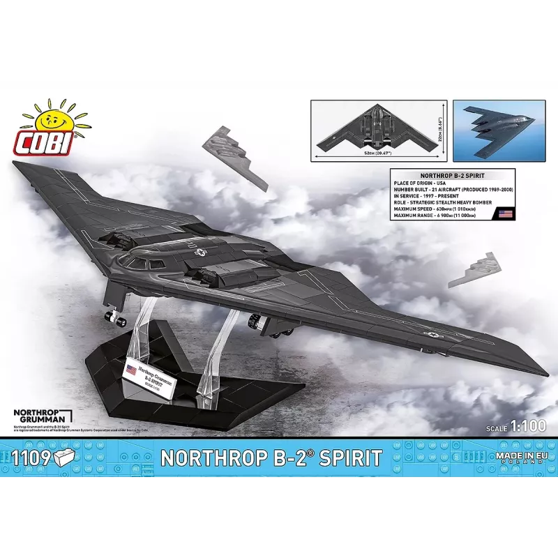 Konstruktorius Cobi Northrop Grumman B-2 SPIRIT modelis