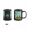 Terminis puodelis Good Loot The Witcher 3 Game Art Chronicles - Geralt & Vincent van Gogh 450 ml Juodas
