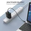 Sieninis įkroviklis 2xUSB Power Delivery (1xUSB A + 1xUSB C) 5.4A 30W Dynamic Detect PA-D1