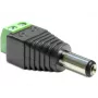 Adapteris jungtims DeLOCK 65396 DC 2,1 x 5,5 mm 2 kontaktų juodai žalias
