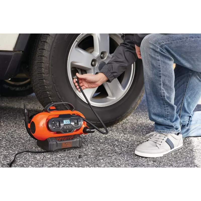 Black & Decker BDCINF18N-QS oro kompresorius 160 l/min AC / automobilinis cigarečių degtukas