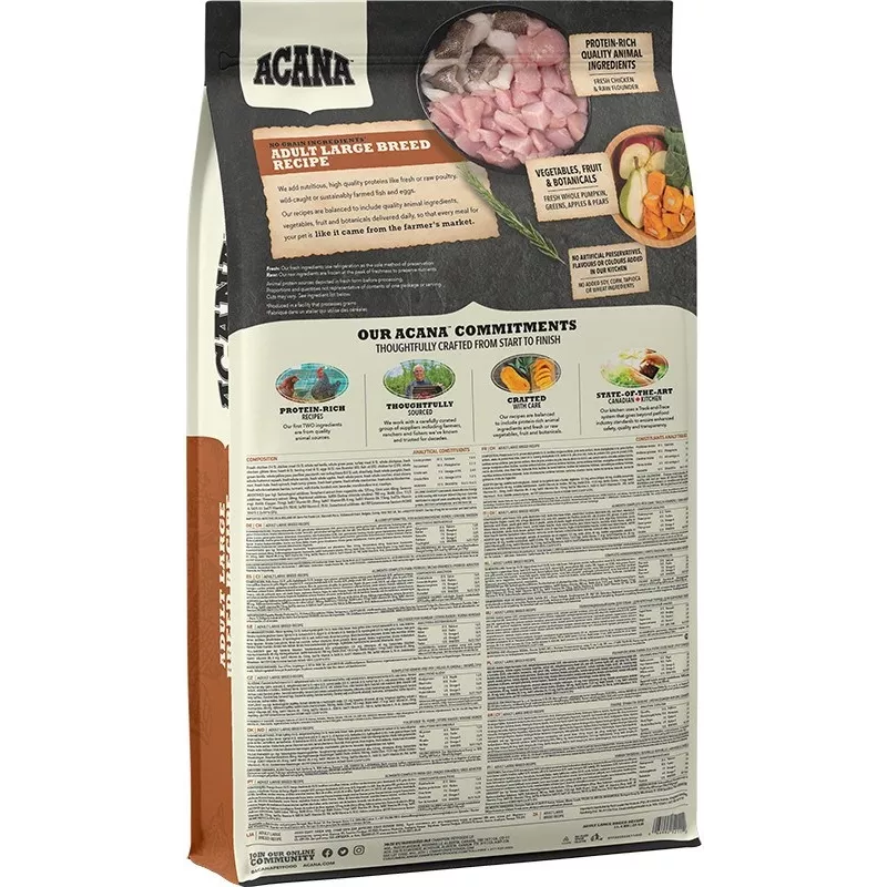 ACANA Adult Large Breed sausas šunų maistas - 11,4 kg