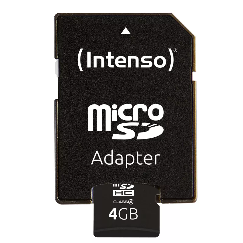 Intenso 4GB MicroSDHC Class 4 atminties kortelė 3403450